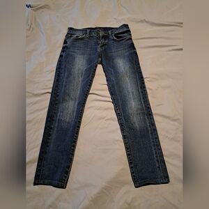Women Lucky Brand  Straight Blue Ankle Jeans